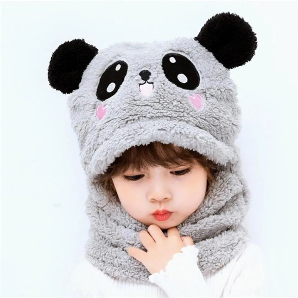 Kids Panda Wool Cap