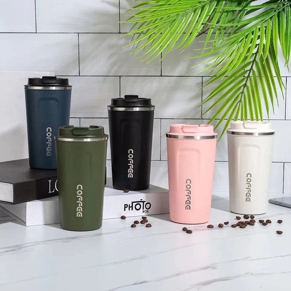 Vacuum Insulated Coffee Mug Stainless Steel Smart Coffee Tumbler Thermos Travel Cup