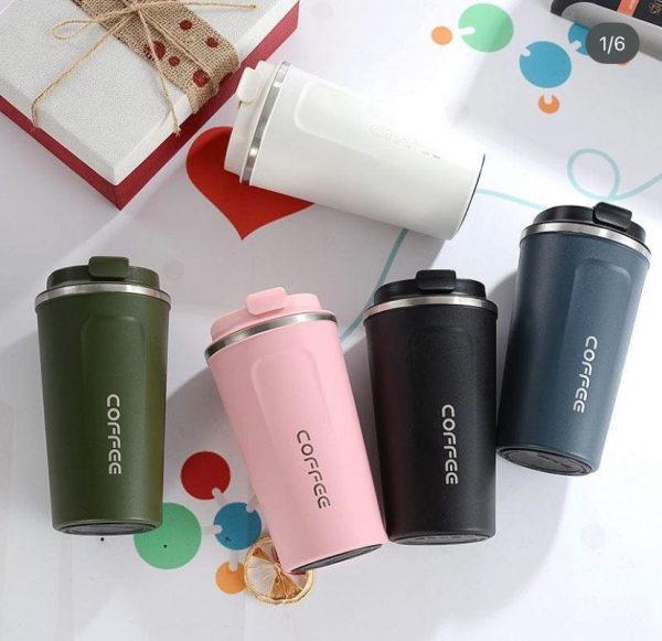 Vacuum Insulated Coffee Mug Stainless Steel Smart Coffee Tumbler Thermos Travel Cup