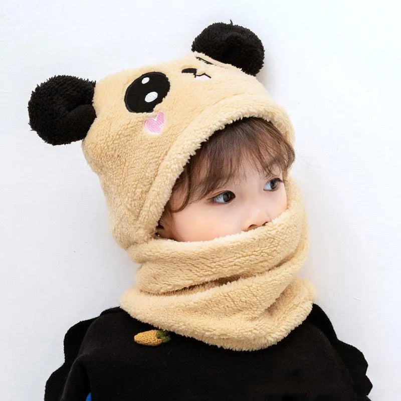 Kids Panda Wool Cap