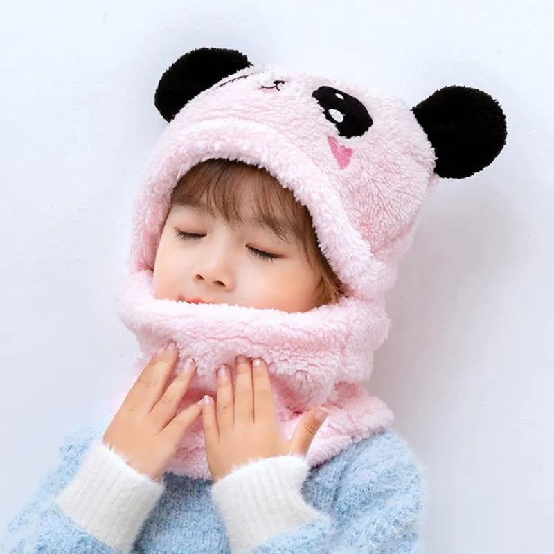 Kids Panda Wool Cap