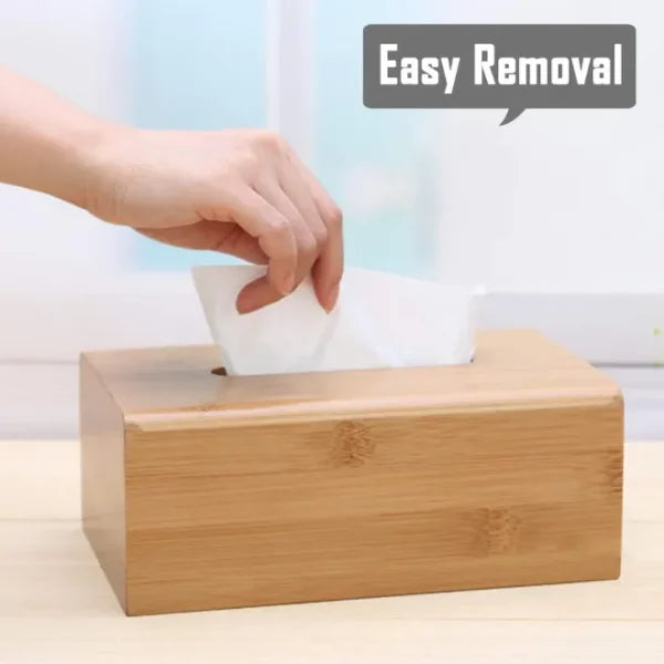 Wooden Tissue Box Refillable